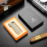 Briquet à Cigare Multifonctionnel avec Meule à Ébauche Gonflable et Allumage par Tige de Pression Cigarloong