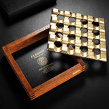 Cendrier Cigare en Bois Massif et Aluminium, Grand Diamètre, Multi-Cannelures, Design Unique Cigarloong