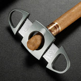 Coupe-Cigare Multifonction 2 en 1, Lame Tranchante Portable, Porte-Cigare Cigarloong