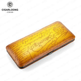 Humidor Portable en Cuir, Doublure Cèdre, 3, 4 ou 5 Places Cigarloong