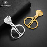 Ciseaux Cigares Inox Or Argent - Cigarium™