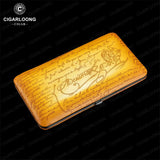 Humidor Portable en Cuir, Doublure Cèdre, 3, 4 ou 5 Places Cigarloong