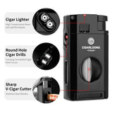 Briquet portable 3 en 1 perceuse coupe-V