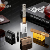 Porte-Cigare 2 en 1, Plateau Grand Diamètre, Perforateur Dissimulé Cigarloong