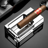 Cendrier à Cigares Créatif Plaqué, Support Unique en Verre de Luxe Cigarloong