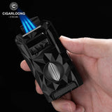 Allume-Cigare Gonflable Cinq en Un Diamant, Coupe-Vent, Perforateur à Ciseaux en V Cigarloong