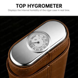 Ensemble Cigares en Cuir avec Coupe-Cigares Inox, Étui 3 Pièces Cigarloong