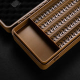 Humidor Portable à Main, Couvercle Rabattable, Style Rétro Créatif, Hygromètre Externe Cigarloong