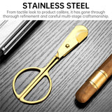 Ciseaux à Cigares, Lame Lisse, Acier Inoxydable, Outil Simple Portable Cigarloong