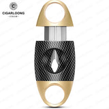 Coupe-Cigare à Coupe en V et Coupe Plate, Ciseaux Portables avec Boîte Cadeau Cigarloong