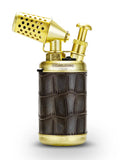 Briquet à Cigares 2 en 1 Multifonctionnel Coupe-Vent Portable Rétro avec Perceuse à Percussion Cigarloong