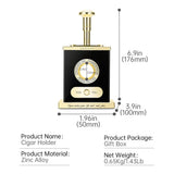 Ensemble de Cigares de Luxe, Briquet Coupe-Vent, Coupe-Cigare de Bureau, Support de Poinçon Cigarloong