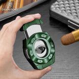 Coupe-Cigare en Acier Inoxydable Multifonctionnel, Lame Lisse, Coupe en V, Coupe Plate, Poinçon Cigarloong