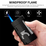 Allume-Cigare Portable Multifonctionnel avec Étui de Protection, Perceuse à Cigares Intégrée Cigarloong