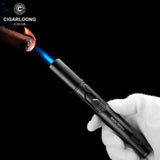 Allume-Cigare Coupe-Vent à Flamme Bleue, Réservoir Transparent Cigarloong