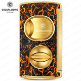 Coupe-Cigare Portable 3 en 1, Ciseaux en Forme de V, Perforateur Cigarloong