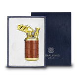 Briquet à Cigares 2 en 1 Multifonctionnel Coupe-Vent Portable Rétro avec Perceuse à Percussion Cigarloong