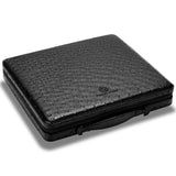 Boîte à Cigares Portable, Humidificateur Cuir de Vache, Fermeture à Glissière, 10 Pièces Cigarloong