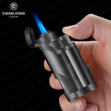 Briquet à Cigare Droit Portable, Coupe-Vent, Résistant à la Chaleur Cigarloong