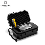 Humidificateur à Cigares Portable, Poignées Amovibles, Hygromètre, 10 Cigares Cigarloong