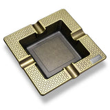Cendrier à Cigares Grand Diamètre, Quatre Rainures, Style Rétro Bronze Cigarloong