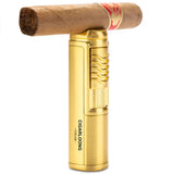 Ensemble d'Outils pour Cigares, Plateau avec Perforateur, Briquet Coupe-Vent Cigarloong