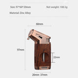 Allume-Cigare Portatif 2 en 1, Coupe-Cigare de 22mm, Boîte Cadeau en Alliage de Zinc Cigarloong