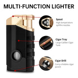 Briquet portable 3 en 1 plateau à cigares