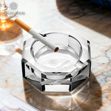 Cendrier cigare verre noir et blanc