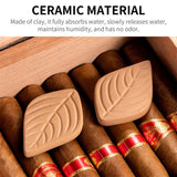 Humidificateur à Cigares en Argile, Réutilisable, Forme Ronde Cigarloong