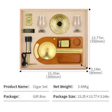 Coffret Accessoires Cigares Complet, Idéal Cadeau de Noël Cigarloong