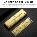 Marqueurs de Pied Portables pour Réparation de Cigares, Patch Autocollant Cigarloong