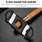 Coupe-Cigare Léger, Lames Tranchantes en Acier Inoxydable, 23mm Cigarloong