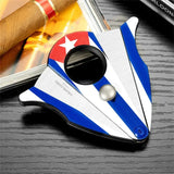 Ciseaux Coupe-Cigare à Motif Unique en Acier Inoxydable Cigarloong