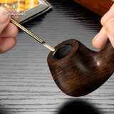 Briquet à Cigare Multifonctionnel avec Meule à Ébauche Gonflable et Allumage par Tige de Pression Cigarloong