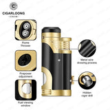 Briquet à Cigare Droit Portable, Coupe-Vent, Résistant à la Chaleur Cigarloong