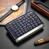 Coffret à Cigares 3 Pièces en Cuir avec Doublure en Bois de Cèdre Naturel Cigarloong