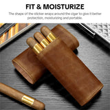 Étui à Cigares Portable en Cuir Scellé, avec ou sans Ciseaux Cigarloong