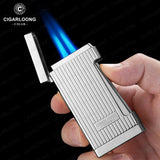 Allume-Cigare en Métal, Ensemble Coupe-Vent à Jet Droit, Lame Lisse, Coupe-Cigare, 2 Pièces Cigarloong