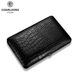 Boîte à Cigares de Voyage Portable en Cuir Étanche, Couverture Hydratante, Boîte Cadeau Cigarloong