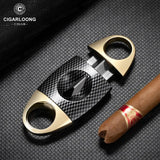 Coupe-Cigare à Coupe en V et Coupe Plate, Ciseaux Portables avec Boîte Cadeau Cigarloong