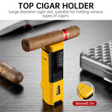 Briquet Coupe-Vent avec Porte-Cigare en Diamant Cigarloong