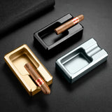 Cendrier à Cigares Portable en Métal, Porte-Cigare Grand Calibre, Fente Unique Cigarloong
