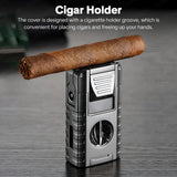 Allume-Cigare Multifonctionnel 6 en 1, Coupe en V, Coupe Plat, Perceuse, Porte-Cigare Cigarloong