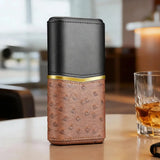 Étui à Cigares en Cuir, Lot de 3, Doublure en Bois de Cèdre Naturel Cigarloong