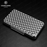 Boîte à Cigares Portable en Alliage d'Aluminium, Doublure Cèdre, Voyage d'Affaires Cigarloong