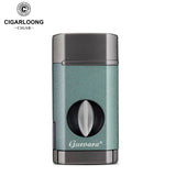 Briquet Multifonction 3 en 1, Coupe-Cigare en Métal, Triple Flamme Bleue Cigarloong