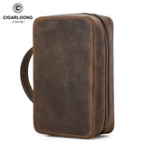 Sac Cuir Double Poignée Voyage Rétro - Cigarium™