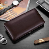 Boîte à Cigares de Voyage Portable en Cuir Étanche, Couverture Hydratante, Boîte Cadeau Cigarloong