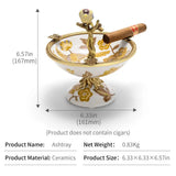 Cendrier à Cigares en Céramique, Forme d'Oiseau Unique Cigarloong